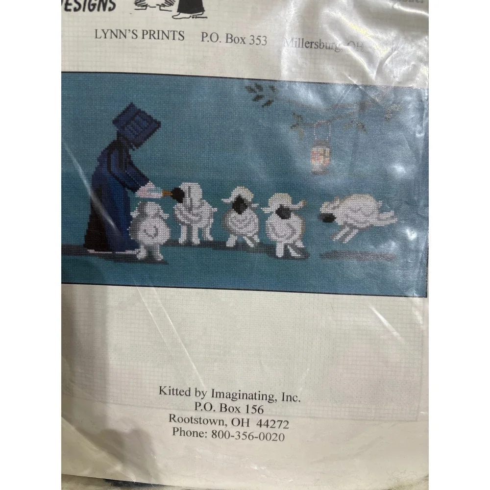 Diane Graebner Designs Evening Feed Cross Stitch Kit DGX-024 Sheep Vintage New